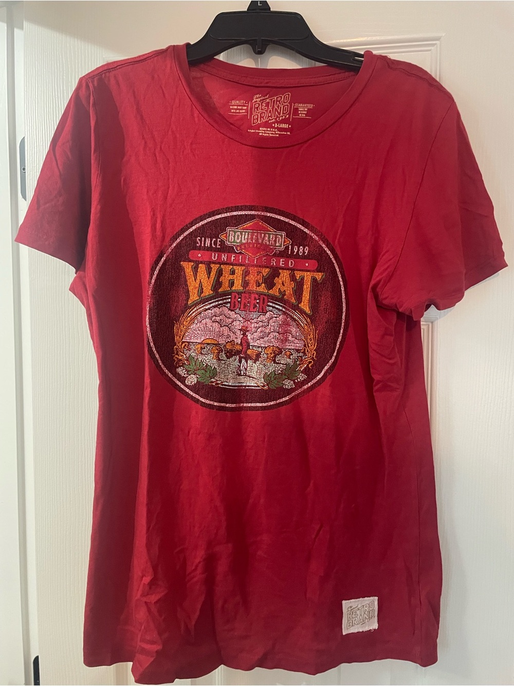 Retro Brand Red Boulevard Wheat Beer Graphic Tee